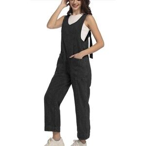 High Roller Denim Jumpsuit Baggy Loose FitJean Overalls AdjustableStraps size XL